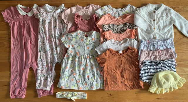 A Bundle of Baby Girls Summer clothes Size 12-18 months