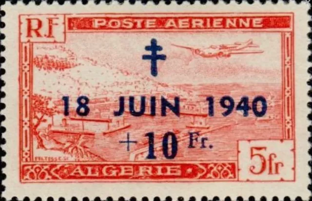 Algeria #YTPA8 MNH 1947 Gaulle Appel Caravelle El Oued [CB2]