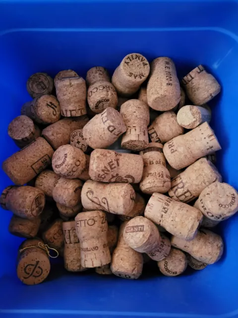 Natural Used Wine Corks - Ideal for Craft, Weddings, Fishing - Excellent Cond.