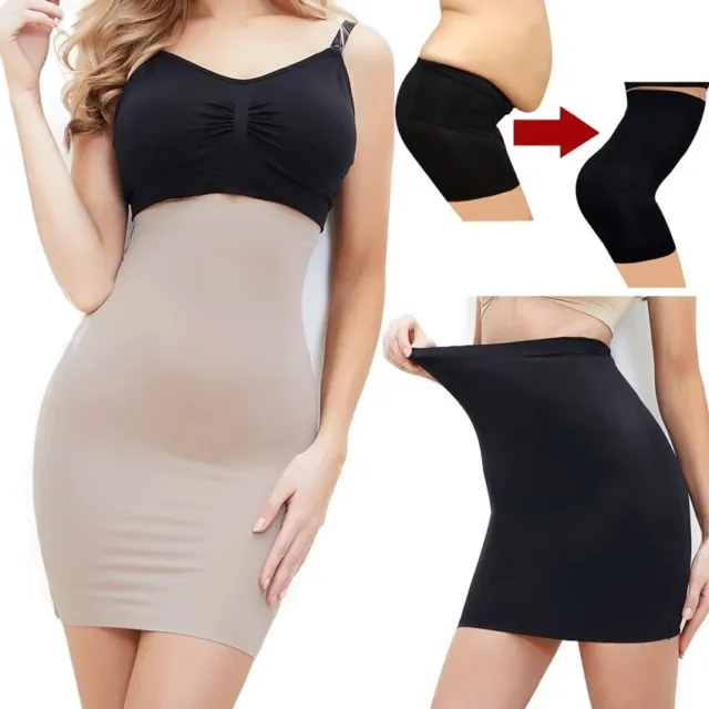 AU Slimming Dress Half Slips for Sexy Underdress Women Belly Control Body Shaper