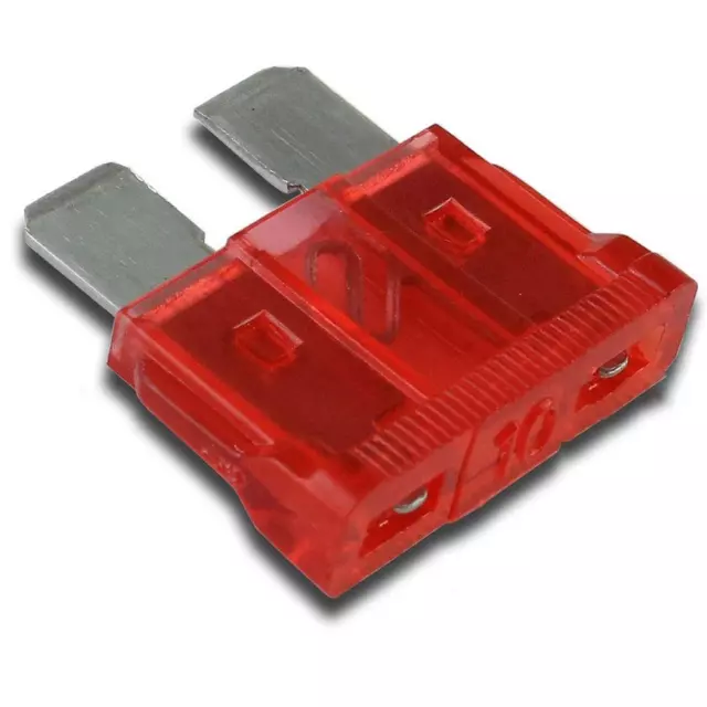 200 Pack 10 AMP ATC/ATO STANDARD Regular FUSE BLADE 10A CAR TRUCK BOAT MARINE RV