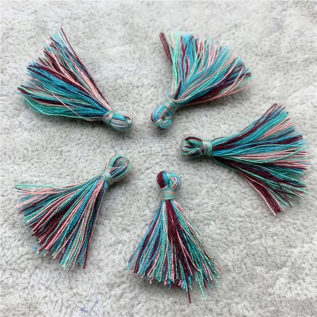 Small Cotton Fringe Trim Tassels Sewing Crafts Curtain Home Decor Tassel 30pcs 3