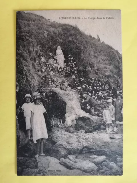 CPA 62 - AUDRESSELLES Pas de Calais La VIERGE dans la FALAISE Animés