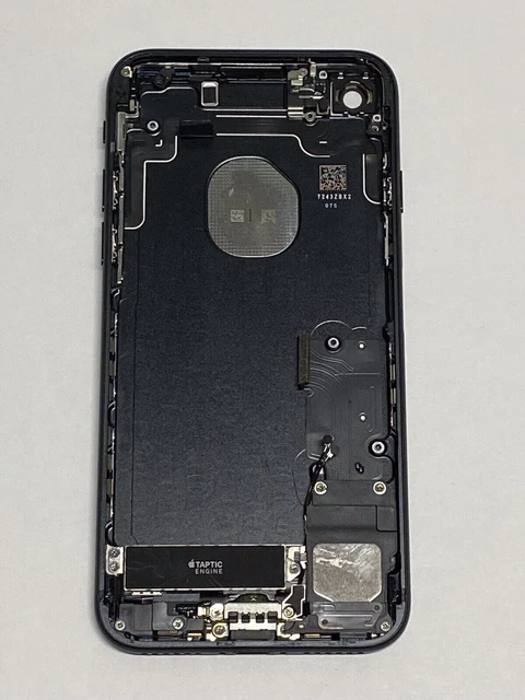 GENUINE APPLE IPHONE 7 Back Housing Frame Black with parts - Very Good