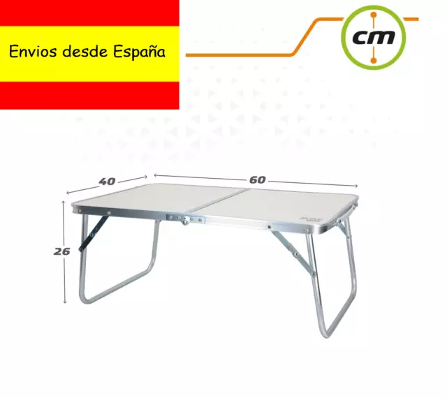 Mesa plegable aluminio Camping y Playa