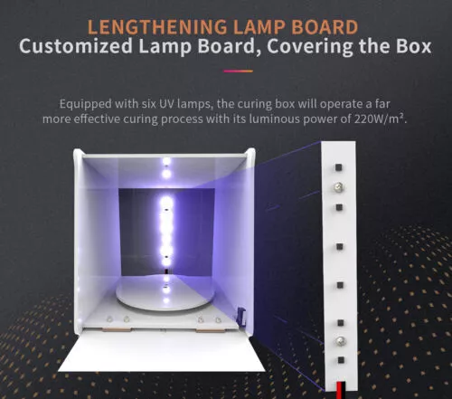 GEEETECH Lampe UV à résine pour imprimante 3D SLA DLP 3D 405 nm 6 W :  : Commerce, Industrie et Science