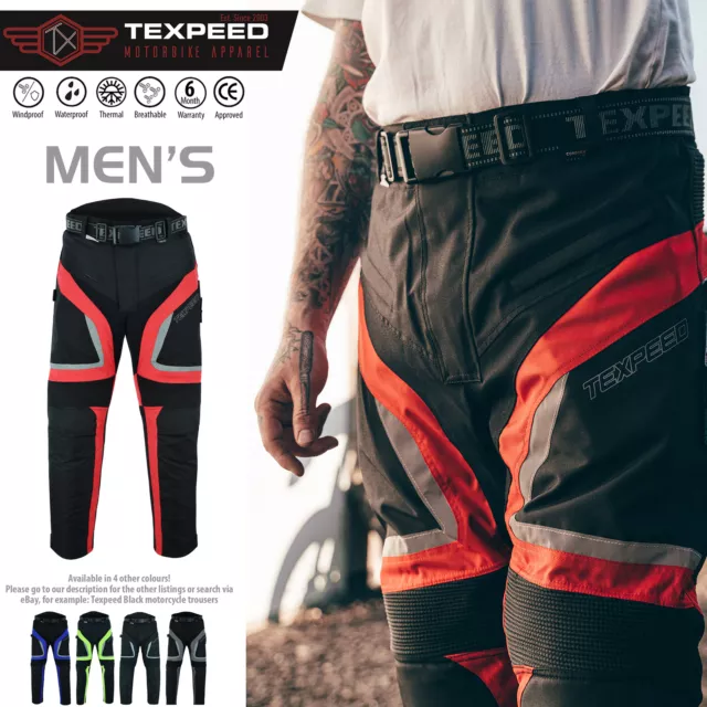 Pantalones de Moto Textil Impermeable Con Ce Protector Motociclista Armadura