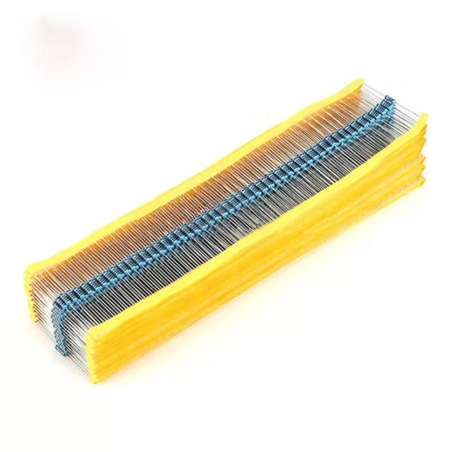 50pcs Metal Film Resistor 1/2W 0.5W 1% Tolerance 0.1 Ohm to 6.2M Ohm