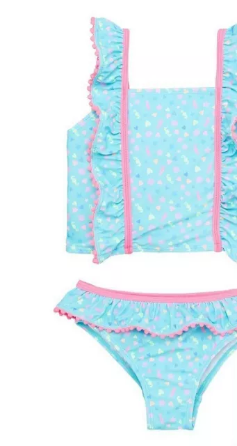 Mini V by Very Girls Seahorse Tankini - Blue - 12-18 months - New