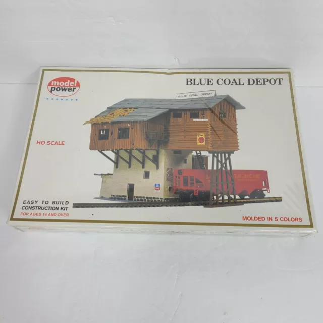 HO Scale Train BLUE COAL DEPOT Kit NEW in Sealed Box Model Power- Kit No. 453