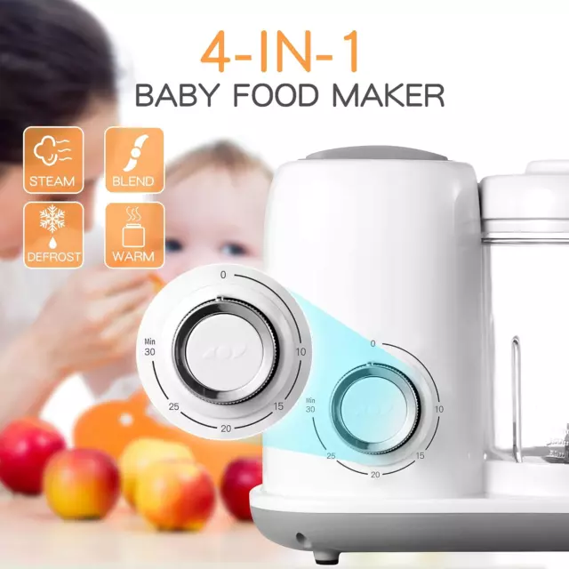 Vapor y licuadora Baby Food Maker | Mezcladora multifunción para procesador de alimentos para bebés 2