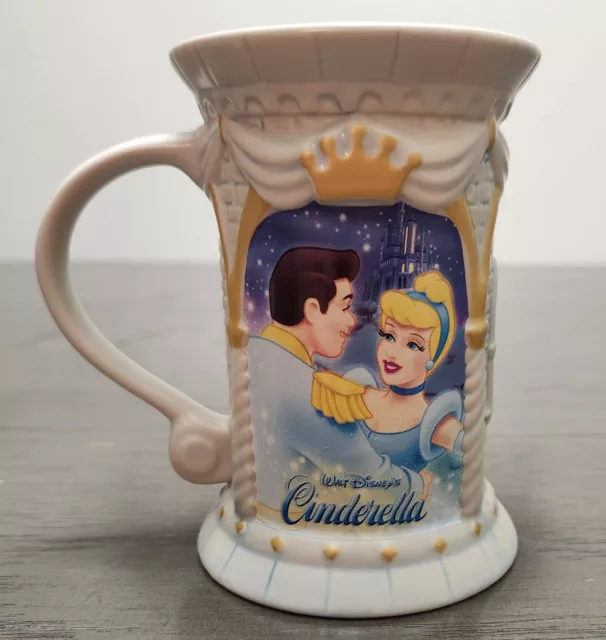 Disney Store Exclusive Cinderella Prince Charming  3D Castle Mug Cup Coffee Tea 2