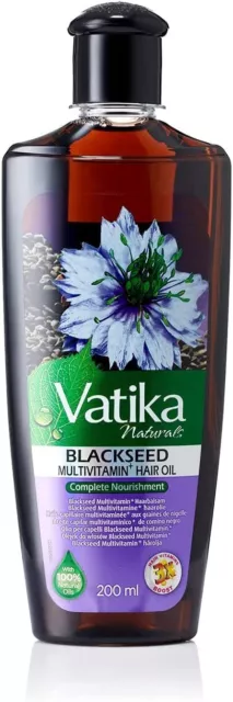 Vatika Naturals Black Seed Enriched Hair Oil 200 ml, Colourless