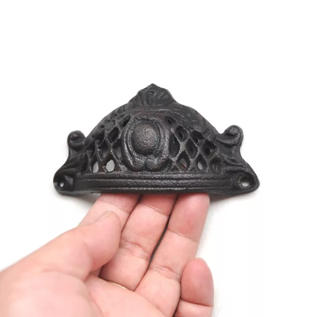 Cast Iron Crown Cabinet Drawer Pull Handle Closet Wardrobe Dresser Door Knob