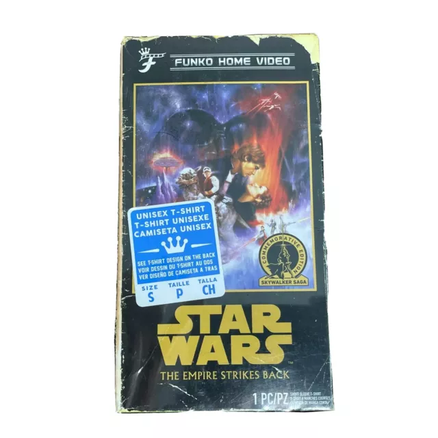 Star Wars Funko Home Video The Empire Strikes Back Small T-shirt VHS Box Sealed