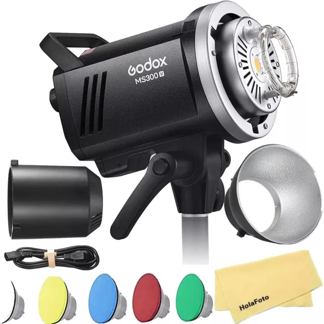 Godox MS300V 300W LED Studio Flash 2.4G 5600±200K Bowens Mount LED Modeling Lamp