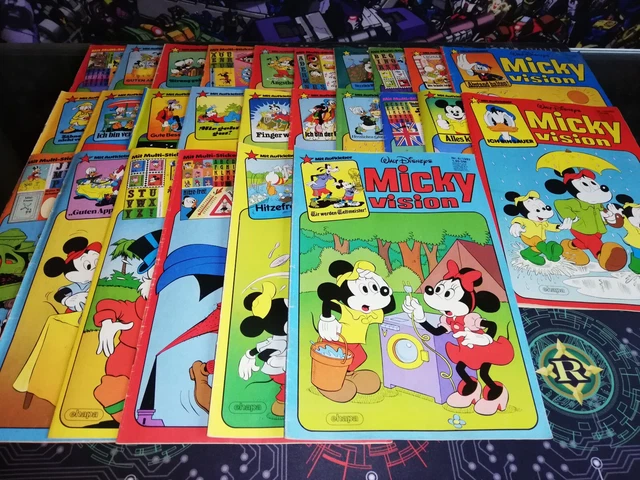 Micky Maus Micky Vision Comic Heft Sammlung (26 Stück) 1979~1983 Antik Vintage