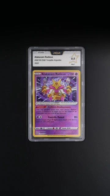 Carte Pokémon Française Alakazam Radieux 059/195 E&B Tempête Argentée PCA 9,5
