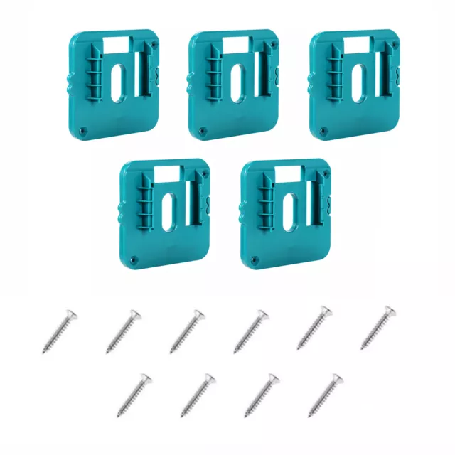 5Pcs 18V Battery Mounts Storage Shelf Rack Stand Slots Holder For Makita