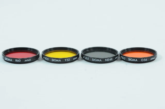 Juego de filtros atornillados de 30,5 mm O56, ND4X, Y52 y R60 #G015