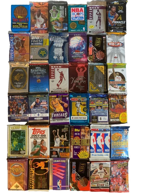 ❗36 PACK LOT Panini Topps Fleer UD Finest UNOPENED NBA Basketball - READ❗AUTO RC