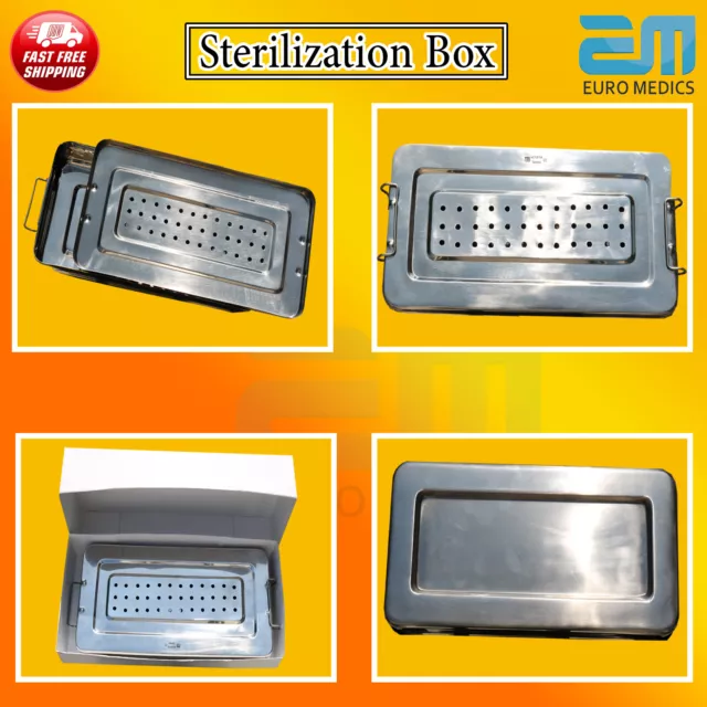 Surgical Medical Veterinary St Steel Instrument  Sterilization Storage Box CE EM