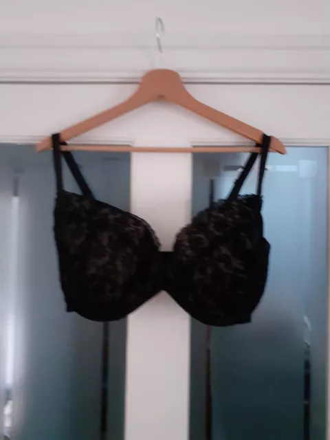 BLACK & CREAM Lace Bra by Ann Summers size 38G Sexy Fabulous Gathered Cups  £7.99 - PicClick UK