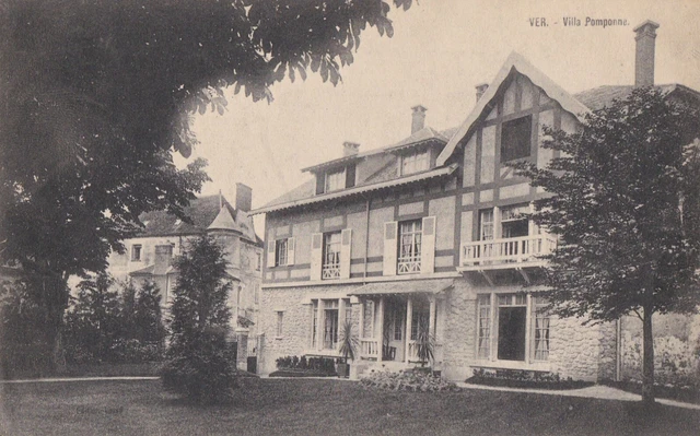 CPA 14 NORMANDY approx. de Bayeux Graye Meuvaines VER sur SEA Villa POMPONNE 1909