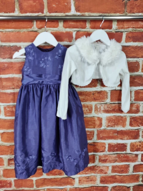 Pacchetto Ragazze Età 2-3 Anni Monsone Prossima Festa Occasione Abito Con Spalle Bambini 98Cm