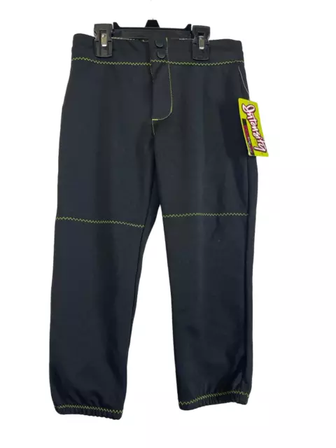 Soffe Intensité Fille de Softball Baseball Pantalon Noir/Jaune Style N5300Y M