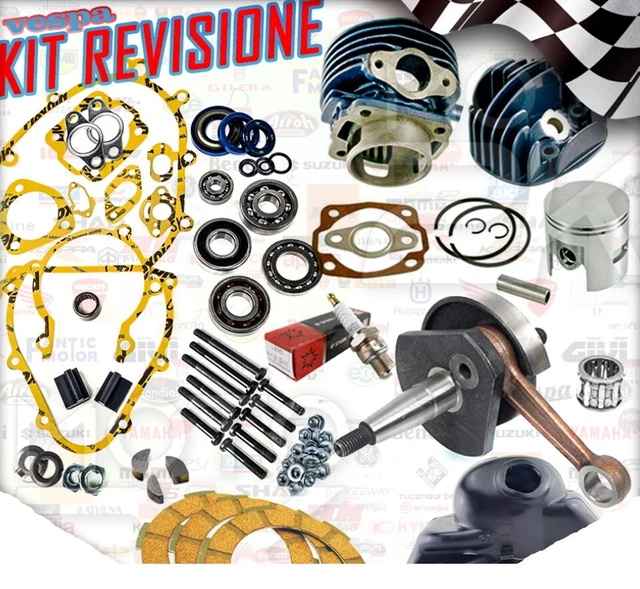 Kit Revisione Albero Motore Cuscinetti Paraoli Corteco Specifico Vespa - Foto 4