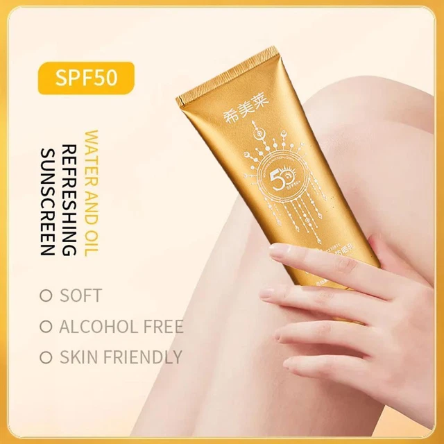 Protector solar aislamiento corporal facial SPF50+ protección UV bloqueador solar blanqueamiento G9E6