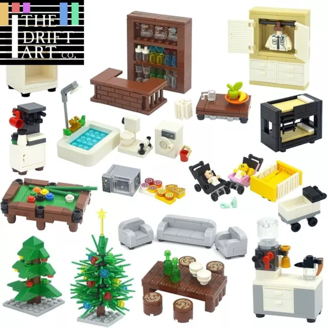 Christmas Tree Desk Dining Pool Table Sofa For Lego Sets Building Blocks Set DIY