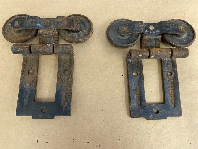 Vintage Sliding Barn Door Rollers - set of 2 2