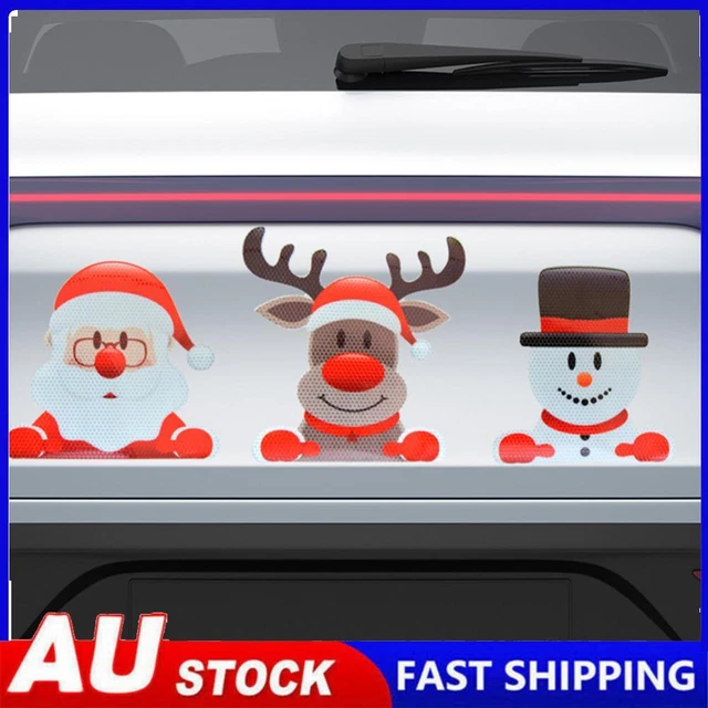Reflective Sticker Car Decor Magnetic Decal Light Bulb for Christmas Auto Decor