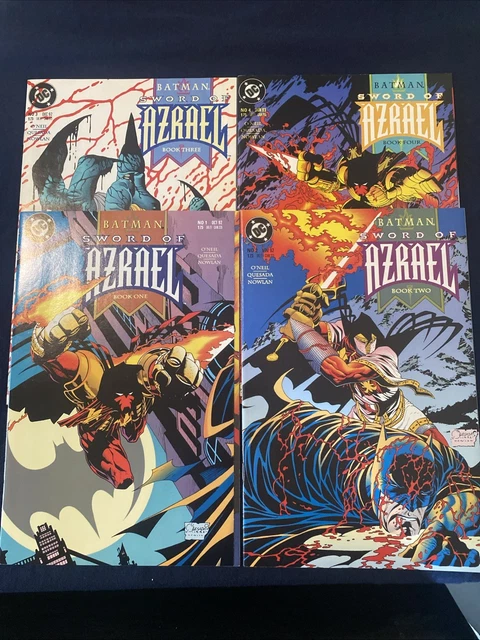 BATMAN SWORD OF Azrael DC Comics #'s 1-4 Lot of 4 O'Neil Quesada 1992 £ ...