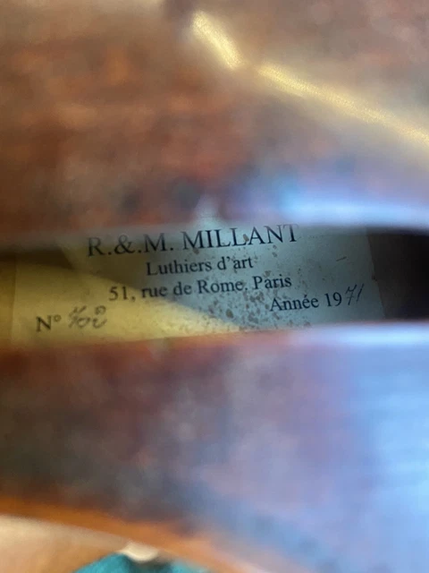 Violon Ancien 4/4 R&M Millant Old Violin 1971 7