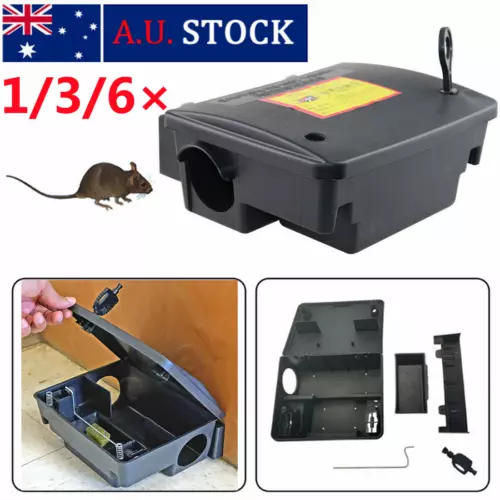 Defence Rat Bait Lockable Station Trap Control Box Rodent Poison Mouse With Lock