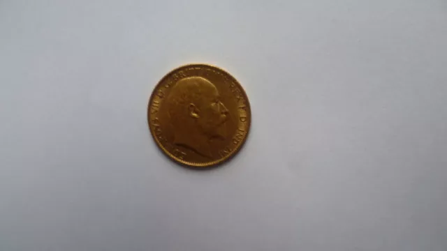 FINE CONDITION1905 EDWARD VII 1/2 sovereign