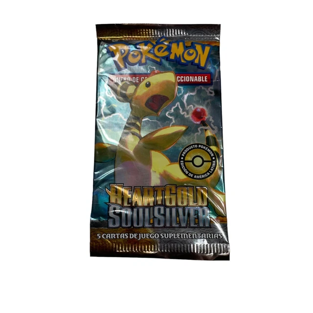Heart Gold Soul Silver Booster Pack Sealed Pokemon Spanish HGSS Ampharos Art