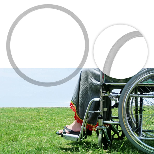 Pneu Walker Noir 16cm Pour Fauteuil Roulant - Roue De Remplacement à Moyeu Épais