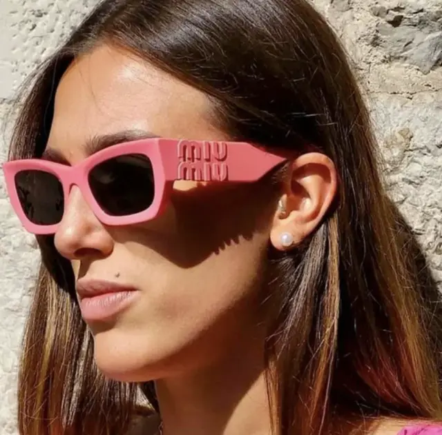 NEW Miu Miu MU09WS-18C5SO-53 DARK ROSE / Sunglasses