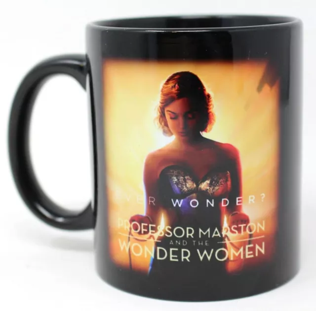 Taza de café negra Ever Wonder Woman Professor Marston de DC Comics
