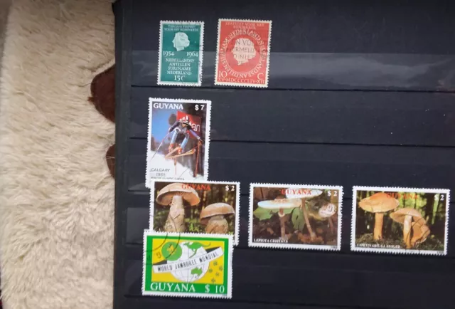 Briefmarken Sammlung Lot Amerika Süd Surinam Guyana