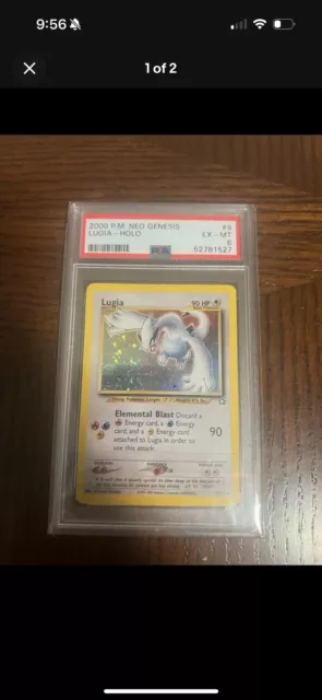 2000 P.M. Neo Genesis LUGIA Holo 9/111 PSA 6 EX-MT