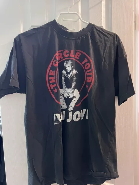 Bon Jovi T Shirt Adult Large Black The Circle Tour Concert Shirt 2010 Graphic