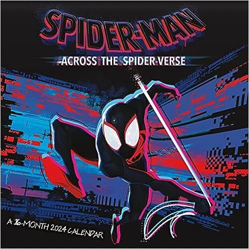 2024 MARVEL SPIDERMAN Across the SpiderVerse Wall Calendar by Trends