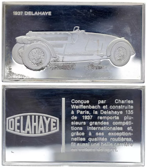 Lingotin 2 Onces - Médaillier Franklin - Delahaye (1937) - Argent