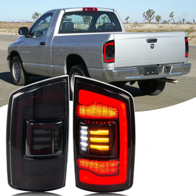 LED TAIL LIGHTS for Dodge Ram 3rd Gen 20022005 Sequential Signal Rear