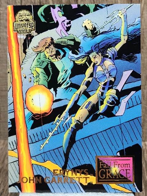 #69 JOHN GARRETT/ ERYNYS Marvel Universe Fall From Grace Fleer Trading Card